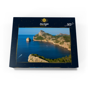 Cap de Formentor with the island Illot el Colomer, Pollenca, Serra de Tramuntana, Mallorca 500 Jigsaw Puzzle box view1