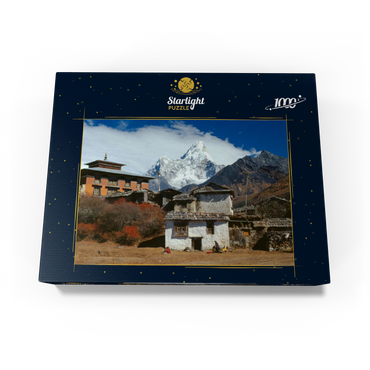 Buddhist monastery in Tengboche with view to Ama Dablam, Khumbu region, Himalaya, Nepal 1000 Jigsaw Puzzle box view1