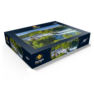 View over the Rhine Falls to Schloss Laufen 500 Jigsaw Puzzle box view1