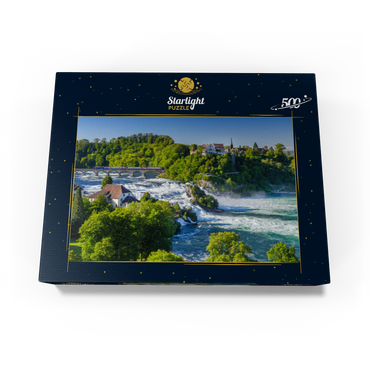 View over the Rhine Falls to Schloss Laufen 500 Jigsaw Puzzle box view1