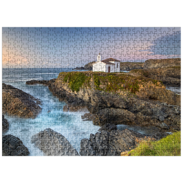 puzzleplate Chapel Ermida da Nosa Señora do Porto near Valdoviño 500 Jigsaw Puzzle