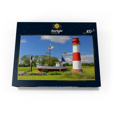 Fishing village Maasholm at the mouth of the river Schleim 100 Jigsaw Puzzle box view1