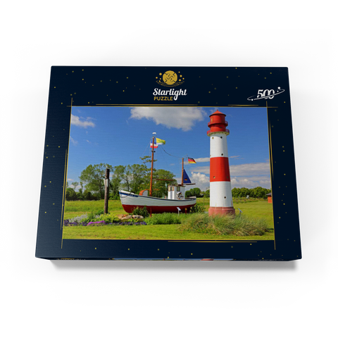Fishing village Maasholm at the mouth of the river Schleim 500 Jigsaw Puzzle box view1