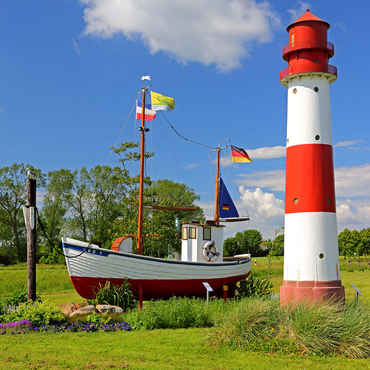 Fishing village Maasholm at the mouth of the river Schleim 500 Jigsaw Puzzle 3D Modell