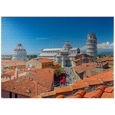puzzleplate Baptistery, Cathedral of Santa Maria Assunta and Leaning Tower, Pisa 1000 Jigsaw Puzzle