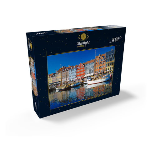 Old harbor in the center of Copenhagen, Nyhavn 1000 Jigsaw Puzzle box view1