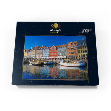 Old harbor in the center of Copenhagen, Nyhavn 1000 Jigsaw Puzzle box view1