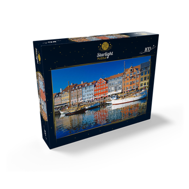 Old harbor in the center of Copenhagen, Nyhavn 100 Jigsaw Puzzle box view1