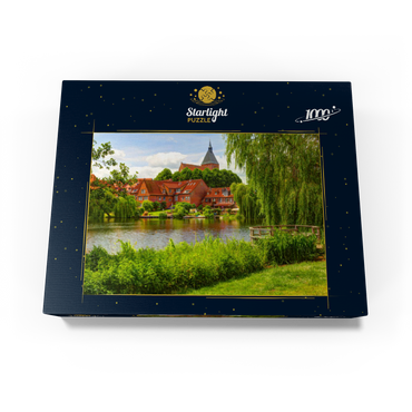 City lake with old town and St.-Nicolai-Church, Mölln 1000 Jigsaw Puzzle box view1