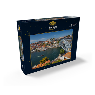 View over the river Douro to the old town Ribeira of Porto 1000 Jigsaw Puzzle box view1