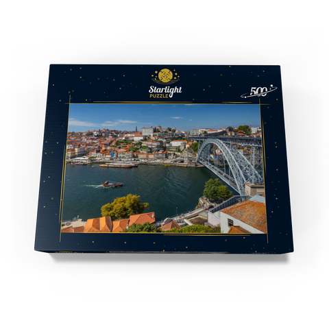 View over the river Douro to the old town Ribeira of Porto 500 Jigsaw Puzzle box view1