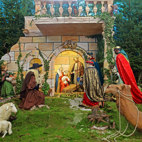 Christmas crib in St. Salvator Cathedral in Fulda, Hesse, Germany 100 Jigsaw Puzzle 3D Modell