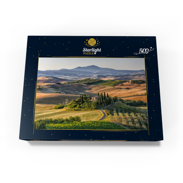 Country house near San Quirico d'Orcia, Val d'Orcia, province of Siena, Tuscany, Italy 500 Jigsaw Puzzle box view1