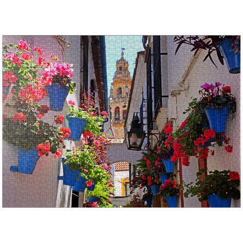 puzzleplate Calleja de las Flores in the old town Juderia, Andalusia, Spain 1000 Jigsaw Puzzle