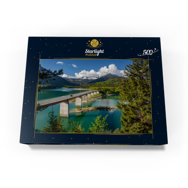 Bridge over the Sylvenstein reservoir near Lenggries 500 Jigsaw Puzzle box view1
