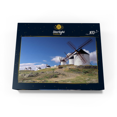 Windmills in Consuegra, Ciudad Real, Spain 100 Jigsaw Puzzle box view1