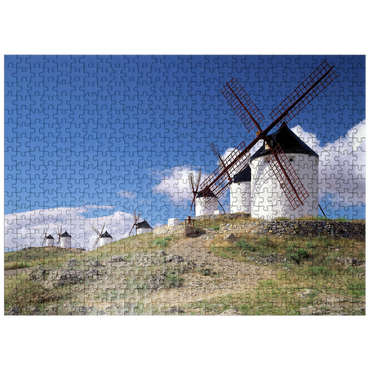 puzzleplate Windmills in Consuegra, Ciudad Real, Spain 500 Jigsaw Puzzle