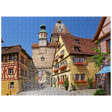 puzzleplate Rödergasse with Markusturm and Röderbogen 500 Jigsaw Puzzle