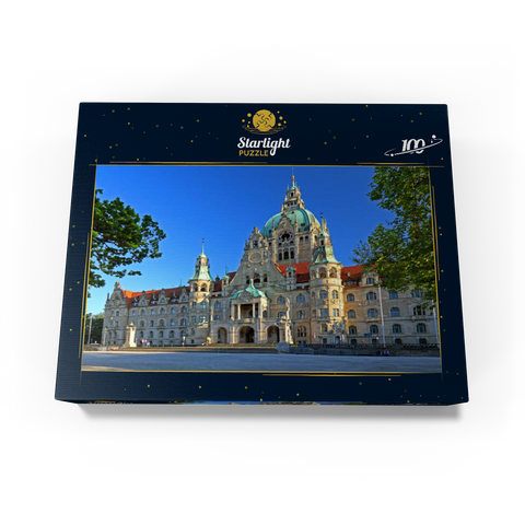 New City Hall at Trammplatz, Hanover, Lower Saxony, Germany 100 Jigsaw Puzzle box view1