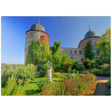 puzzleplate Sleeping Beauty Castle Sababurg, Hofgeismar, Hesse, Germany 1000 Jigsaw Puzzle