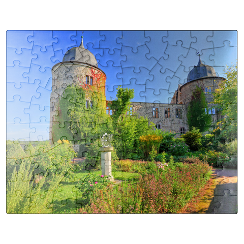 puzzleplate Sleeping Beauty Castle Sababurg, Hofgeismar, Hesse, Germany 100 Jigsaw Puzzle