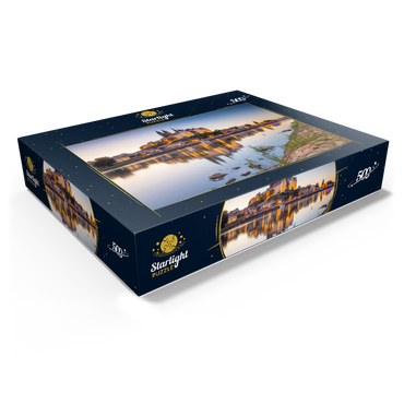 View over the Elbe to the castle hill with cathedral and Albrechtsburg castle 500 Jigsaw Puzzle box view1