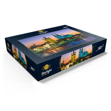 View to the old town with church Gross St. Martin and Cologne Cathedral 500 Jigsaw Puzzle box view1