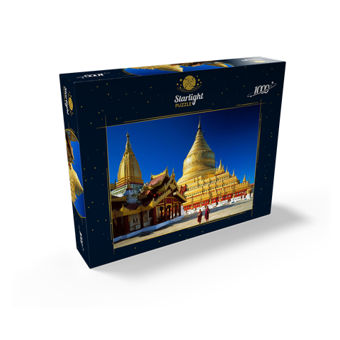 Shwezigon Pagoda in Bagan, Mandalay, Myanmar (Burma) 1000 Jigsaw Puzzle box view1