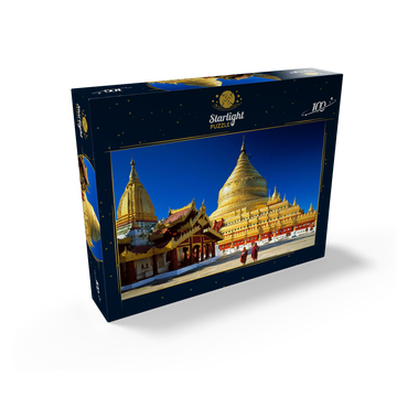 Shwezigon Pagoda in Bagan, Mandalay, Myanmar (Burma) 100 Jigsaw Puzzle box view1