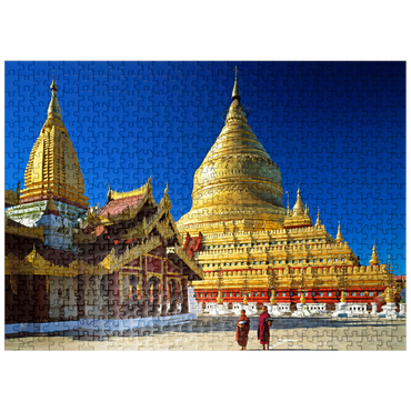 puzzleplate Shwezigon Pagoda in Bagan, Mandalay, Myanmar (Burma) 500 Jigsaw Puzzle