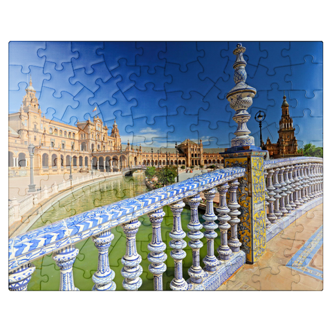 puzzleplate Plaza de Espana, Seville, Andalusia, Spain 100 Jigsaw Puzzle