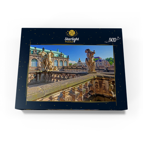 Sculptures above the nymph bath in the Dresden Zwinger 500 Jigsaw Puzzle box view1