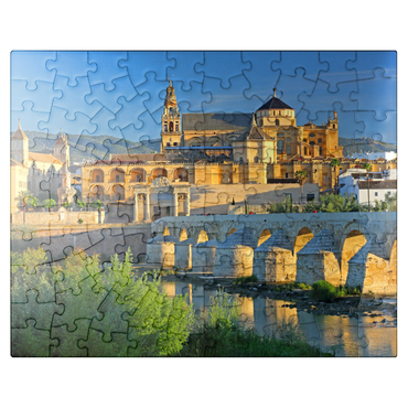 puzzleplate View to the cathedral Mezquita de Cordoba in the morning light, Cordoba, Andalusia, Spain 100 Jigsaw Puzzle