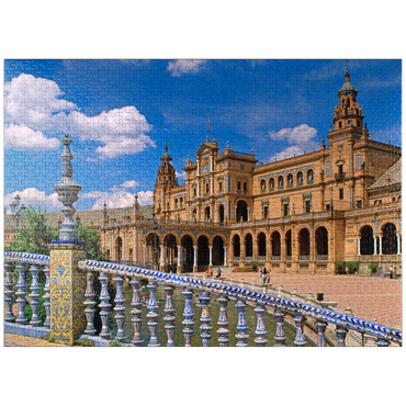 puzzleplate Palacio Central at the Plaza de Espana, Seville, Andalusia, Spain 1000 Jigsaw Puzzle