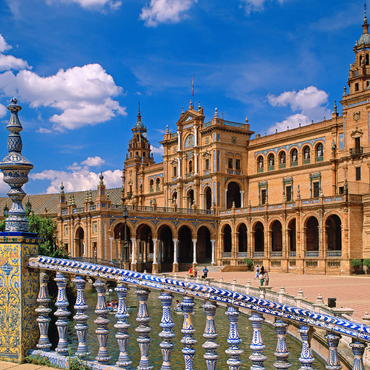 Palacio Central at the Plaza de Espana, Seville, Andalusia, Spain 1000 Jigsaw Puzzle 3D Modell