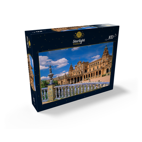 Palacio Central at the Plaza de Espana, Seville, Andalusia, Spain 100 Jigsaw Puzzle box view1
