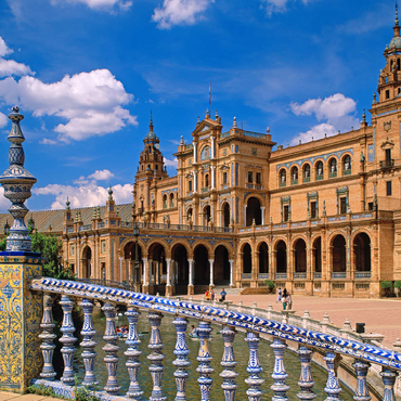 Palacio Central at the Plaza de Espana, Seville, Andalusia, Spain 100 Jigsaw Puzzle 3D Modell