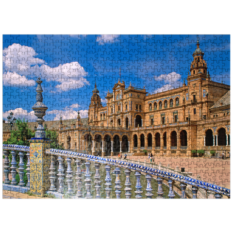 puzzleplate Palacio Central at the Plaza de Espana, Seville, Andalusia, Spain 500 Jigsaw Puzzle