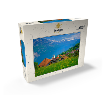 View over the Walensee to the Churfirsten (2306m) 1000 Jigsaw Puzzle box view1