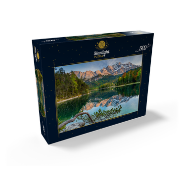 Eibsee with Wetterstein mountains and Zugspitze (2962m) 500 Jigsaw Puzzle box view1