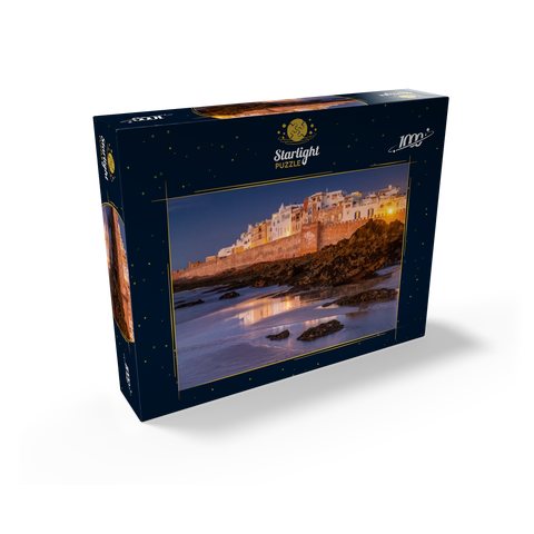 Essaouira, view to the old town at the Atlantic coast in the evening light 1000 Jigsaw Puzzle box view1