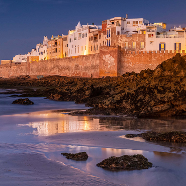 Essaouira, view to the old town at the Atlantic coast in the evening light 1000 Jigsaw Puzzle 3D Modell