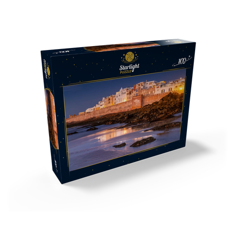 Essaouira, view to the old town at the Atlantic coast in the evening light 100 Jigsaw Puzzle box view1