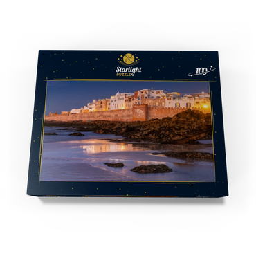 Essaouira, view to the old town at the Atlantic coast in the evening light 100 Jigsaw Puzzle box view1