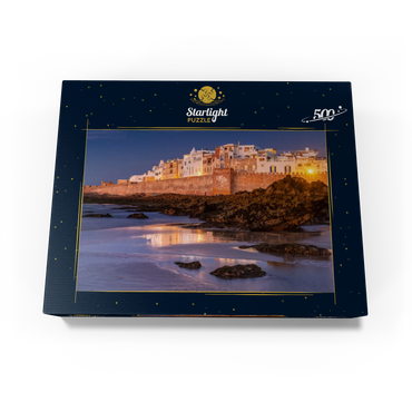 Essaouira, view to the old town at the Atlantic coast in the evening light 500 Jigsaw Puzzle box view1