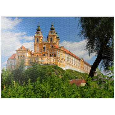 puzzleplate Collegiate Church in the Benedictine Abbey of Melk, Austria 1000 Jigsaw Puzzle