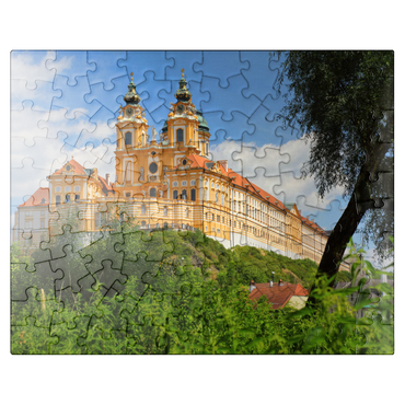 puzzleplate Collegiate Church in the Benedictine Abbey of Melk, Austria 100 Jigsaw Puzzle