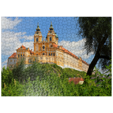 puzzleplate Collegiate Church in the Benedictine Abbey of Melk, Austria 500 Jigsaw Puzzle