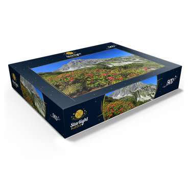 Blooming alpine roses at Coburger Hütte, Tyrol, Austria 500 Jigsaw Puzzle box view1