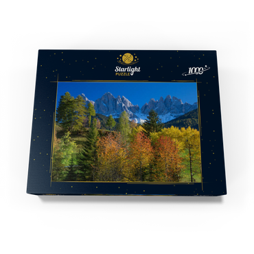 View of the Geisler Group (3025m), Puez-Odle Nature Park, Villnöss Valley, Trentino-South Tyrol 1000 Jigsaw Puzzle box view1